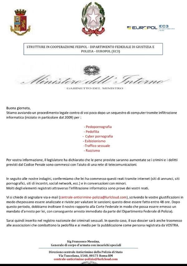 Phishing: l'allerta della Polizia Postale su false denuncie delle forze dell'Ordine 6 IMG 20220117 WA0008