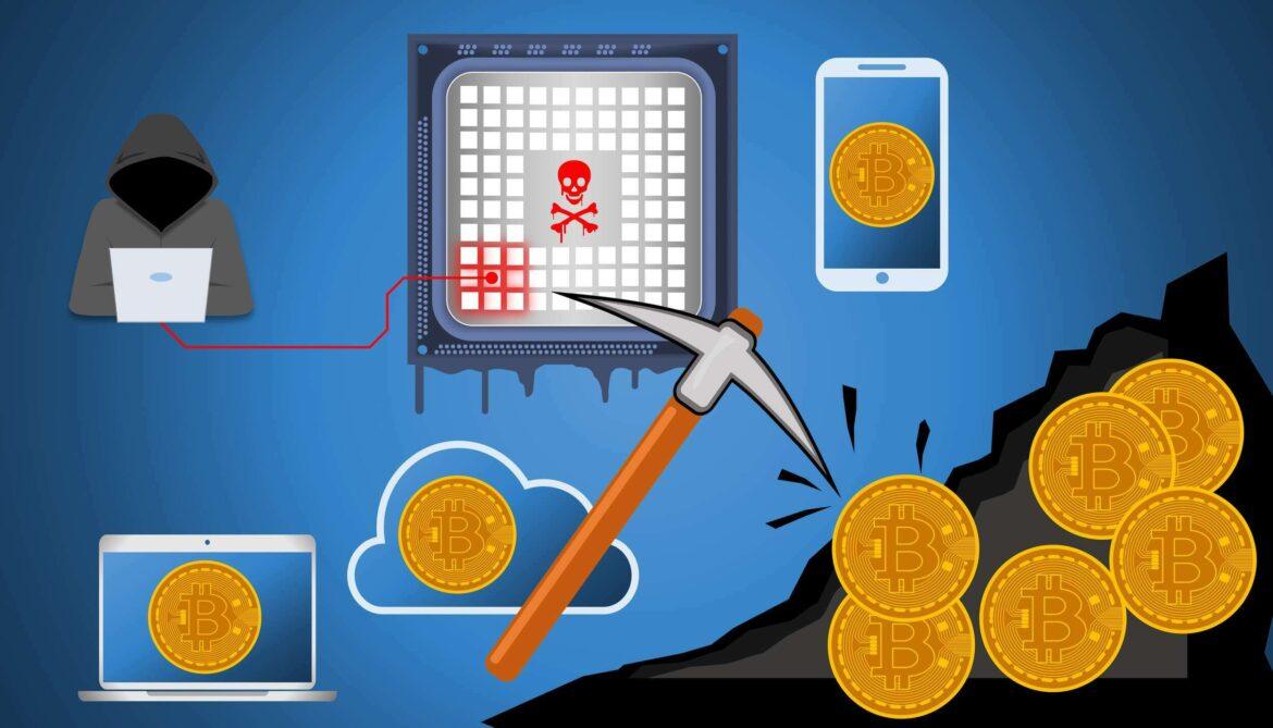 Illustration,Of,Crypto,Mining,Malware,And,Cryptojacking.,Worldwide,Been,Exploited
