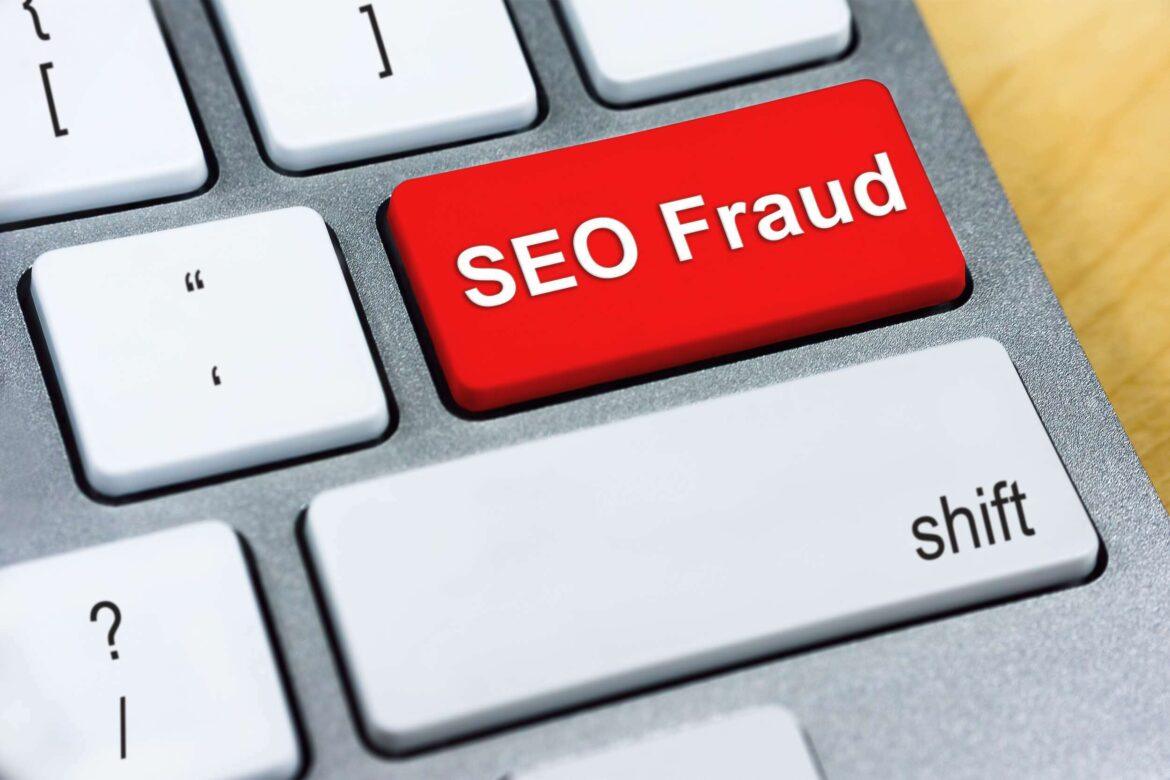 Written,Word,Seo,Fraud,On,Red,Keyboard,Button.,Online,Protection