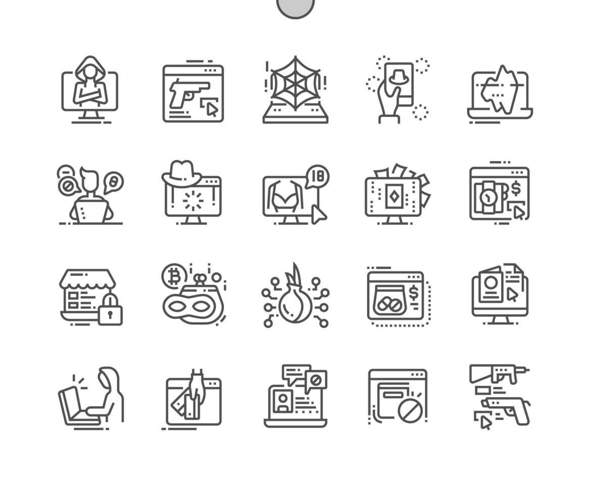 Dark,Side,Of,Web,Well-crafted,Pixel,Perfect,Vector,Thin,Line