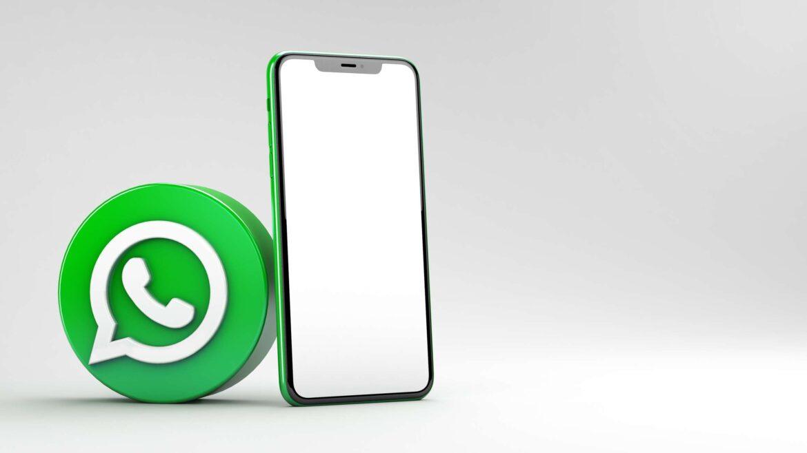 Valencia,,Spain,-,March,,2021:,Whatsapp,Icon,With,Mobile,Phone