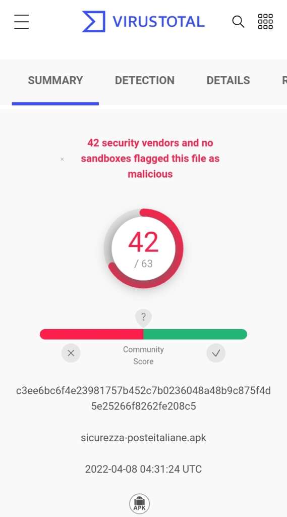 Sintesi settimanale CERT-AgID, una new entry tra le campagne malevoli d'inizio mese 8 Screenshot 20220409 112622 Chrome