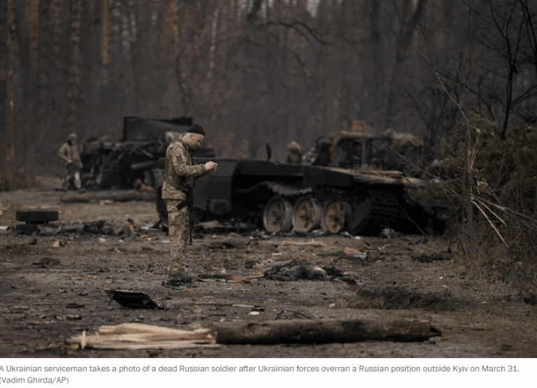 Riconoscimento facciale sui soldati russi morti: la cattiva ClearView è ora buona 1 foto cadavere soldato russo