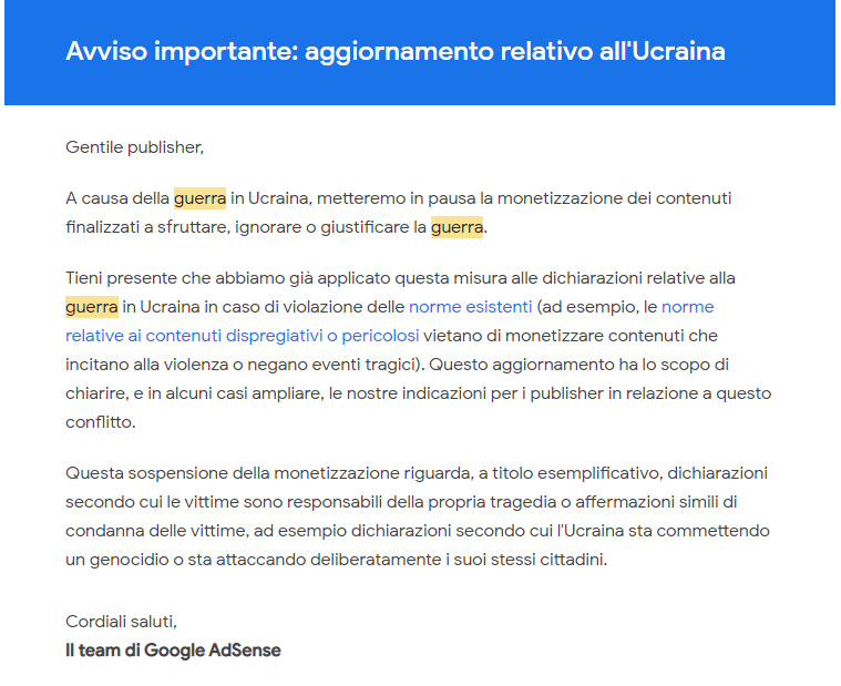 Google sospende le monetizzazioni sulle notizie di guerra. Non sappiamo come e a chi. 6 image 6