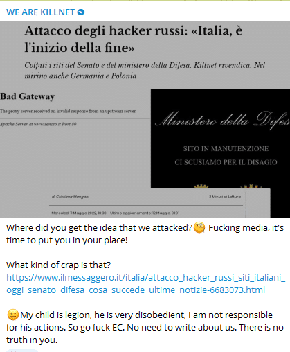 Esclusiva: Media Italiani sotto attacco dei "ragazzi" di Legion e KillNet 6 image 23