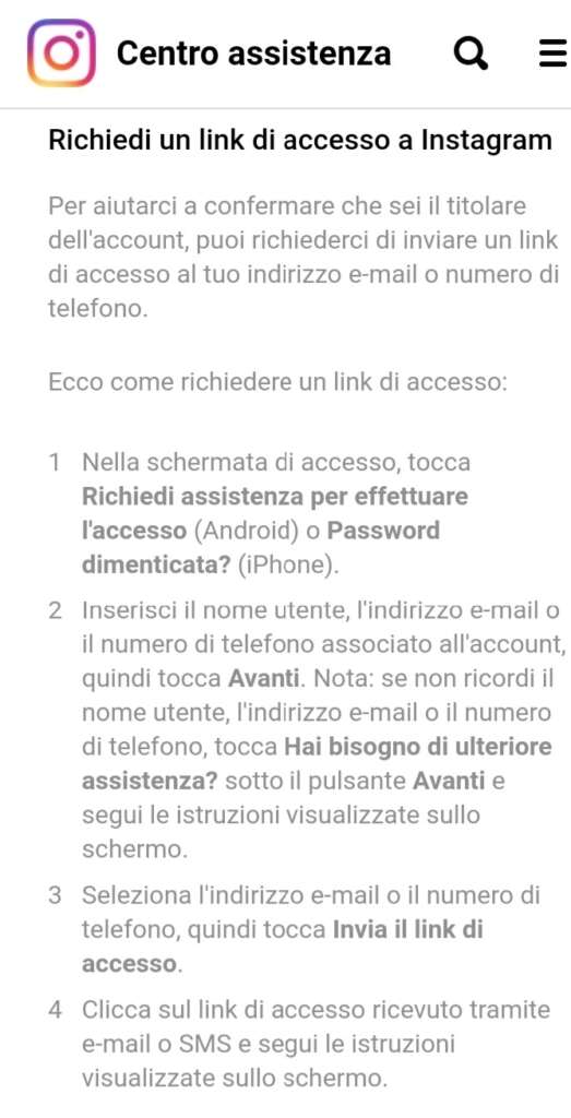 Instagram, così ci rubano l'account 7 Screenshot 20220614 080459 Chrome