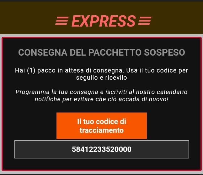 Phishing a tema delivery, attenzione agli ordini in sospeso 8 Screenshot 20220625 075520 Gmail
