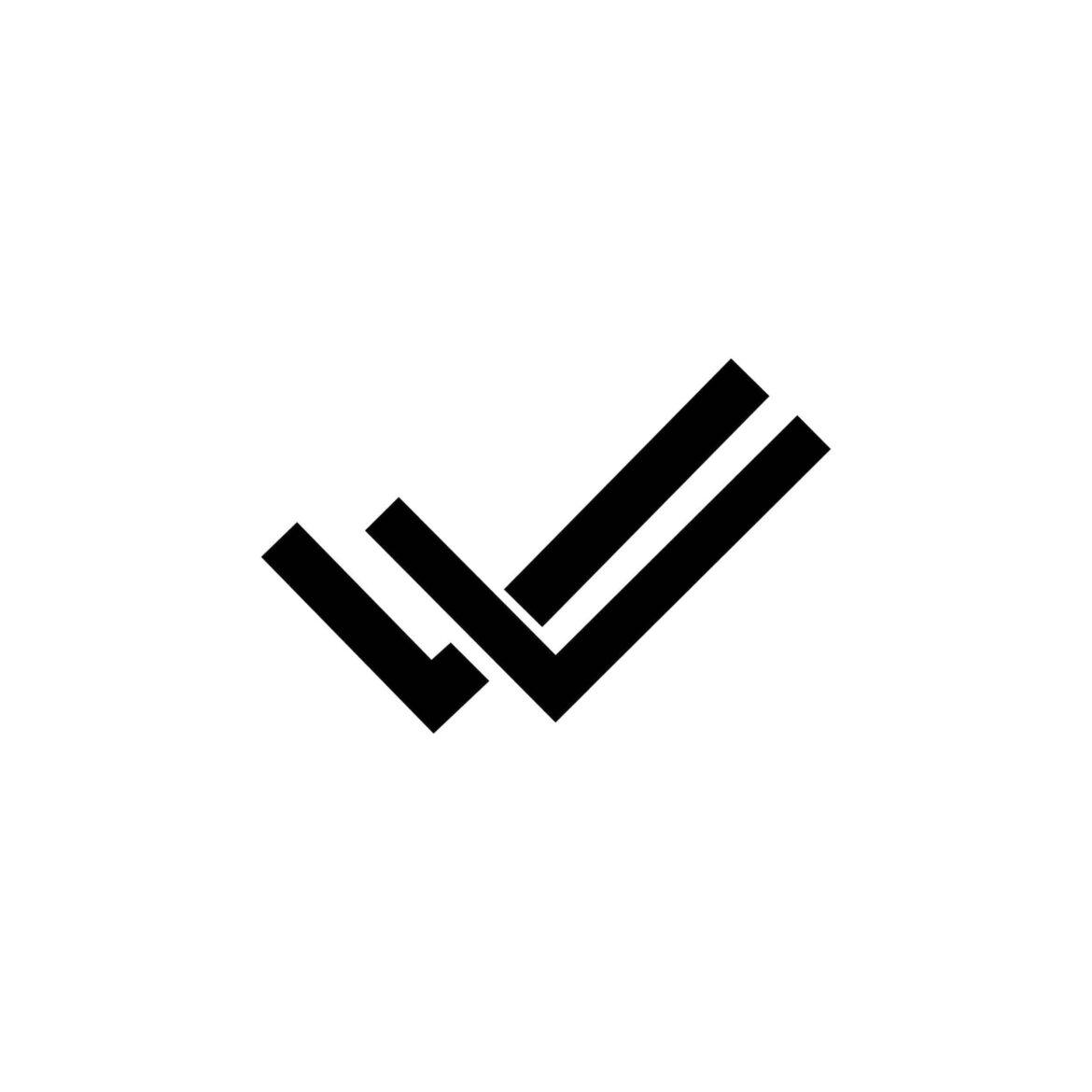 Double,Check,Mark,Icon,Design,,Tick,Symbol,Vector,Illustration,Isolated