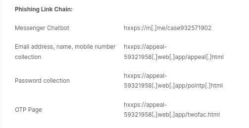Facebook messenger, la nuova truffa di phishing utilizza chatbot malevole per rubare credenziali 12 Screenshot 20220703 160104 Chrome