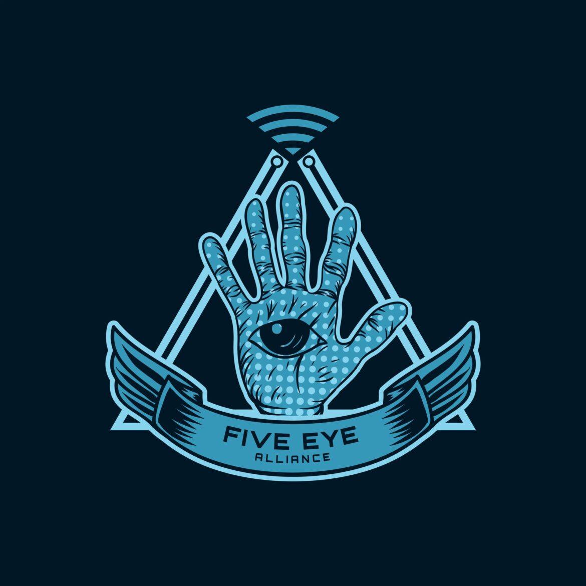 Five,Eye,Alliance,Spy,Vector,Illustration