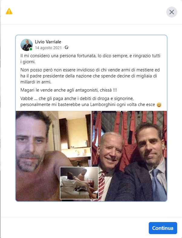 Facebook censura i giornalisti che pubblicano le foto del figlio di Biden 6 image 36