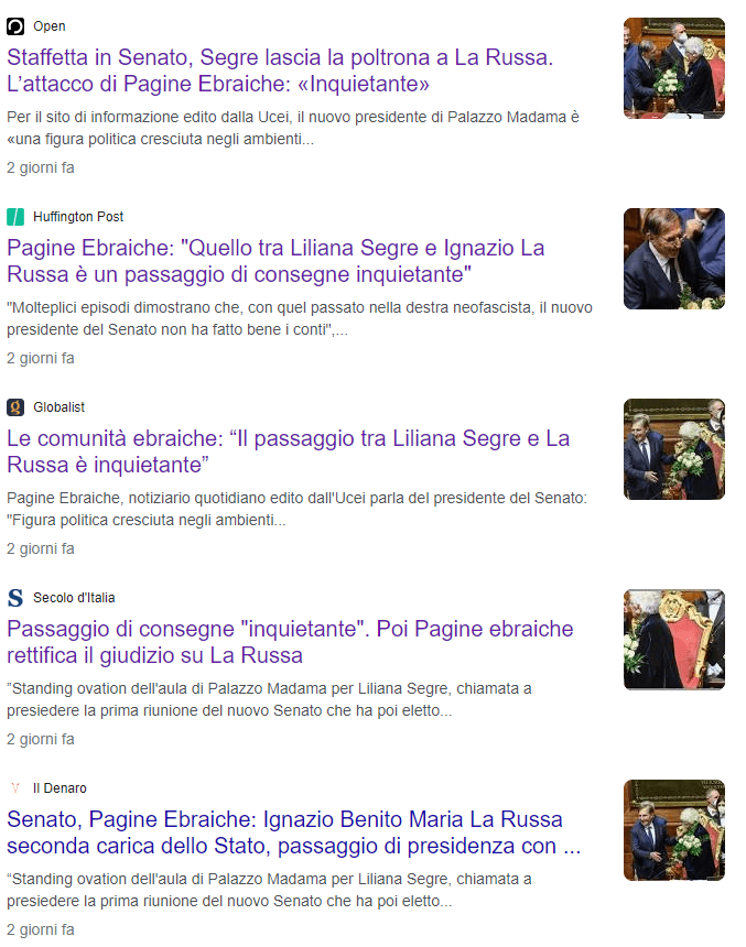 Rettifica: Moked ha modificato la notizia della Segre, senza rettificare, togliendo la parola inquietante. Nessuna fake news de La Stampa 9 image 20