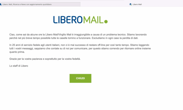 Libero Mail è ancora offline, non c'è attacco hacker: dati utenti non sono persi 9 image 50
