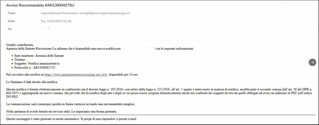 Agenzia delle Entrate, attenti alla nuova campagna truffa via posta elettronica 6 image 71