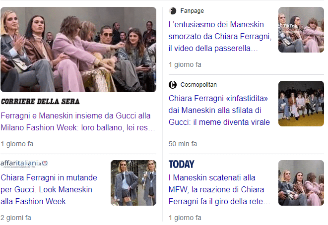 Gucci il siparietto Ferragni Maneskin che non esiste. Clickbaiting consentito? 6 image 76