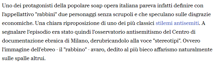 Un Posto al Sole e l'antisemitismo che non c'è: Repubblica non verifica la notizia 6 image 86