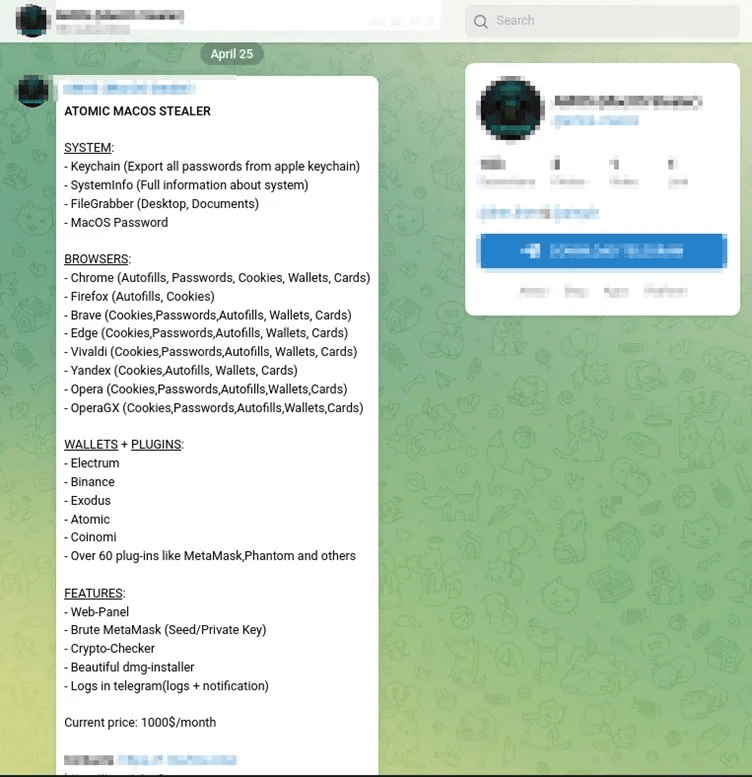 Nuovo infostealer venduto su Telegram, macOS a rischio 6 image 336