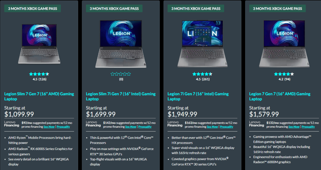 Serie Lenovo Legion 7: Portatili gaming ad alte prestazioni 7 image 221