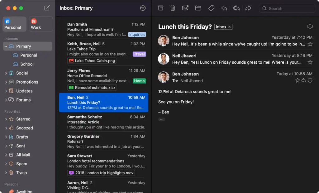 Mimestream: l'ex ingegnere Apple lancia un rivoluzionario client Gmail per Mac 6 image 364