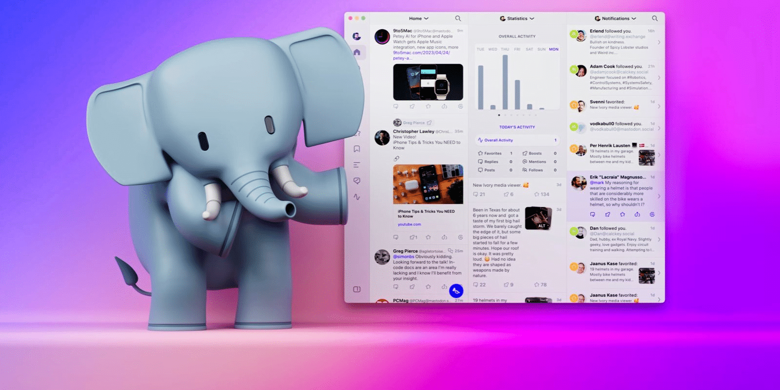 Ivory per Mac: l'app Mastodon di Tapbots