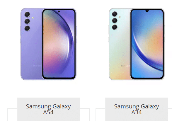 Samsung: Tablet espandibile, One UI 7, Galaxy A54, A33, A34 e Watch 4 12 Samsung Galaxy A54 vs. A34