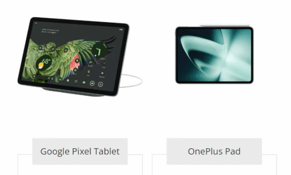 Google Pixel Tablet vs OnePlus Pad: Chi vince tra utilità e produttività
