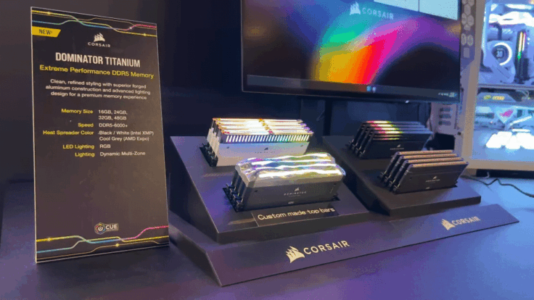 RAM DDR5 Dominator Titanium di Corsair: la Tecnologia più cool del Computex 2023