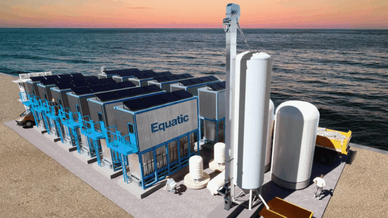 Equatic, la startup che utilizza l'acqua marina per combattere il cambiamento climatico