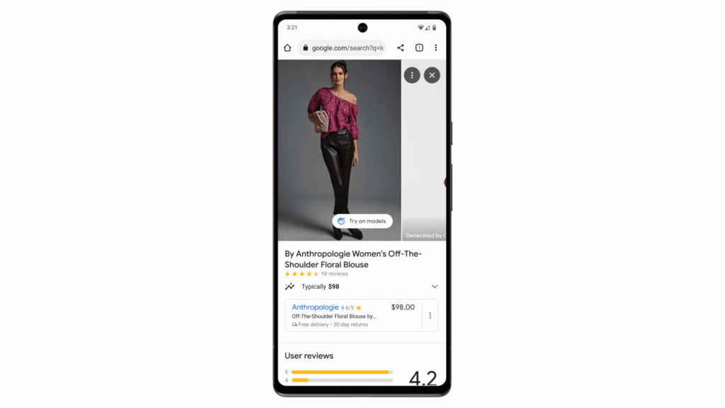 Google consente di provare i vestiti su diversi modelli grazie all'AI 6 image 420