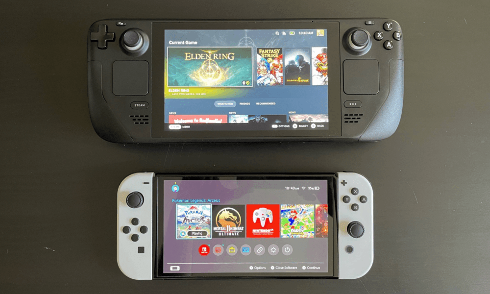 Steam Deck vs Nintendo Switch