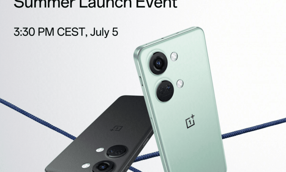 OnePlus svela il design del Nord 3 su Twitter, disponibile in due colori