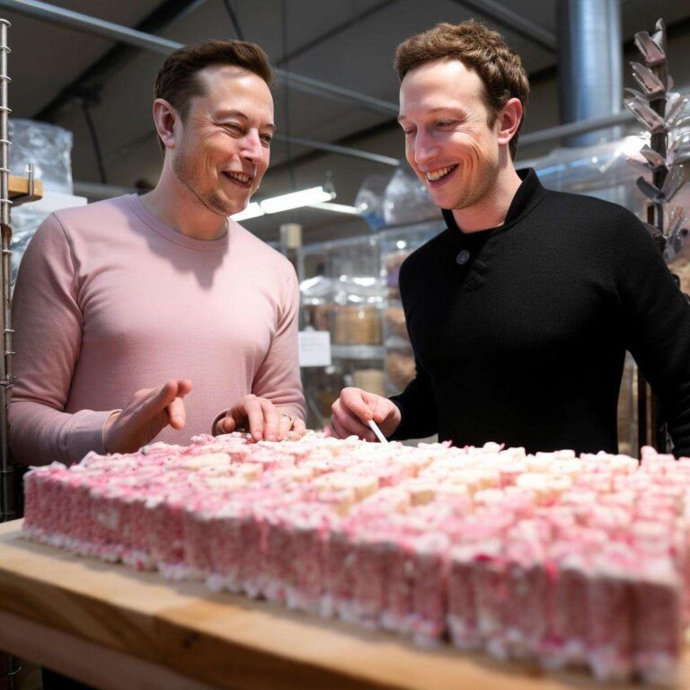 aldebaran33 elon musk and mark zuckerberg behind a nougat stall 2c4cf623 787f 4ea9 a899 81a49edb125a