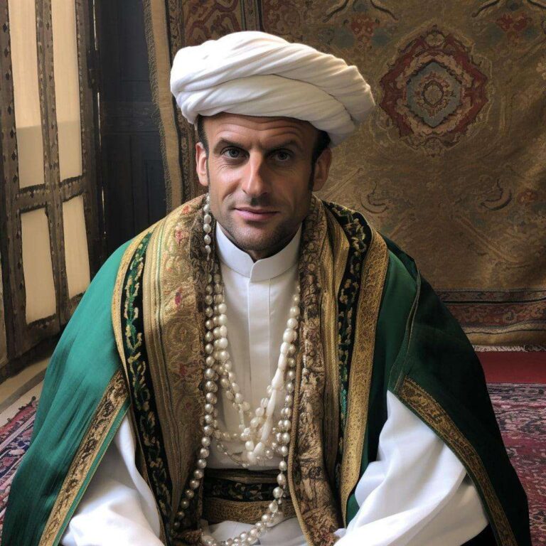 aldebaran33 emmanuel macron dressed like aytollah of Iran b8641fa0 d268 41e5 97ce 12ed46830f37