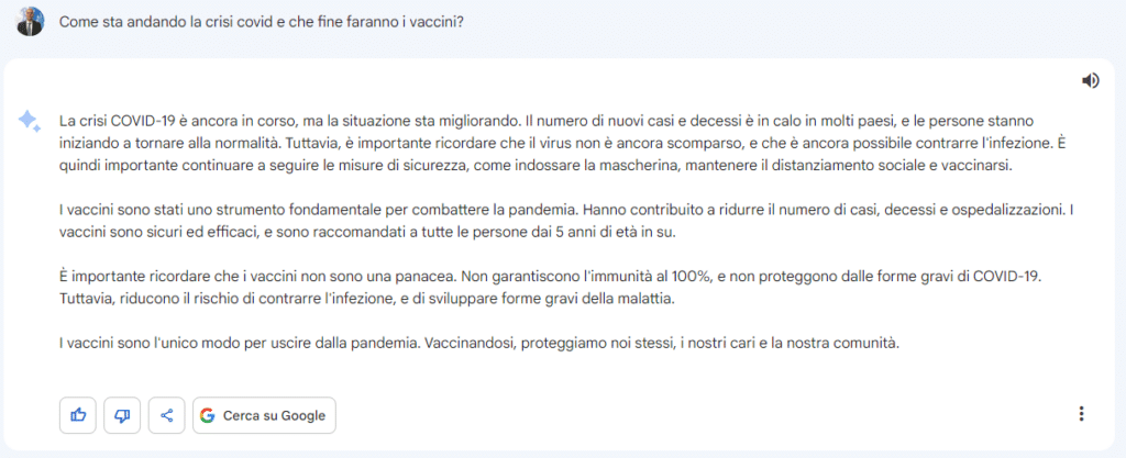 Google Bard: lo abbiamo provato ed è pericoloso 15 image 166