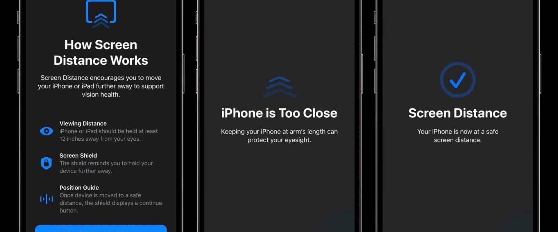 'Distanza dello schermo' su iPhone
