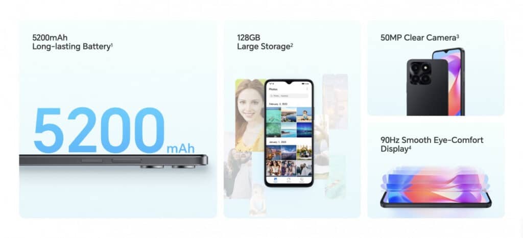 Honor X6a: smartphone con display a 90Hz e batteria da 5200mAh 6 image 358