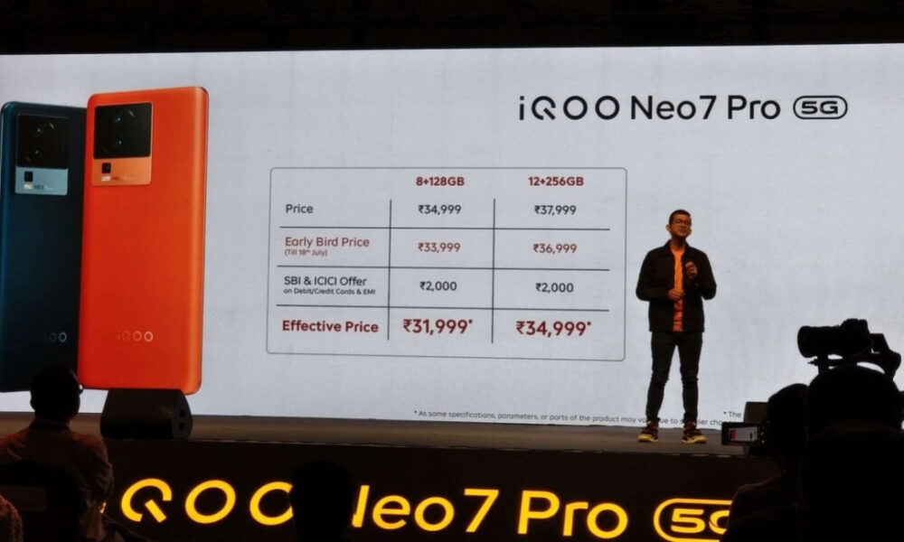 iQOO Neo 7 Pro si presenta ufficialmente con Snapdragon 8 Gen 1
