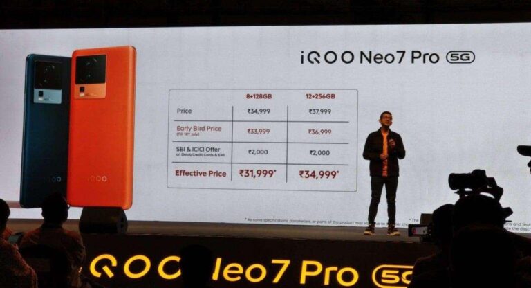 iQOO Neo 7 Pro si presenta ufficialmente con Snapdragon 8 Gen 1