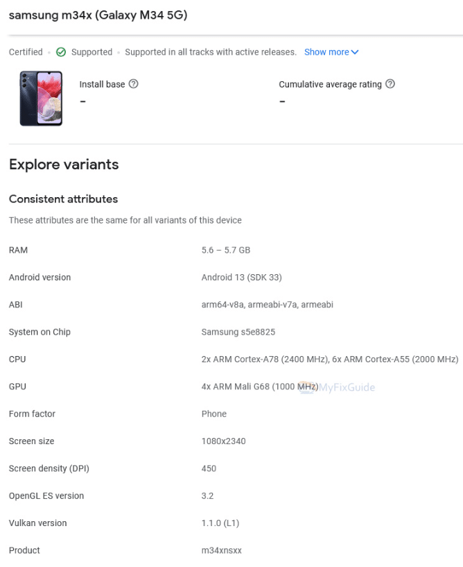 Samsung Galaxy M34: apparizione su Google Play Console prima del lancio 6 image 48