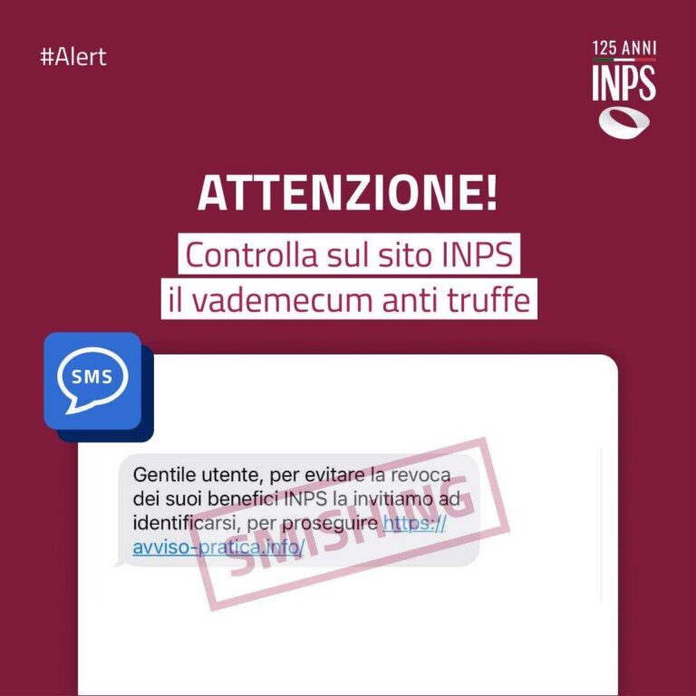 Inps mette in guardia sui nuovi tentativi di truffa via SMS 6 20230826 091328