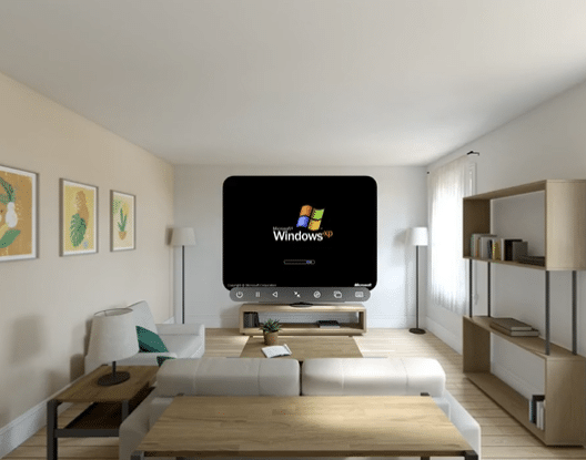 Apple Vision Pro: macchina virtuale Windows XP su visionOS