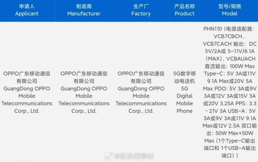 Oppo Find N3: certificazione conferma il ricarica da 100W 6 image 19