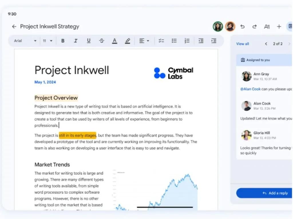 Google Docs per tablet Android: arriva un nuovo design 6 image 207 1