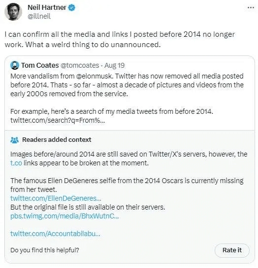 Twitter: scompaiono tweet, immagini e link pubblicati prima del 2014 6 image 208
