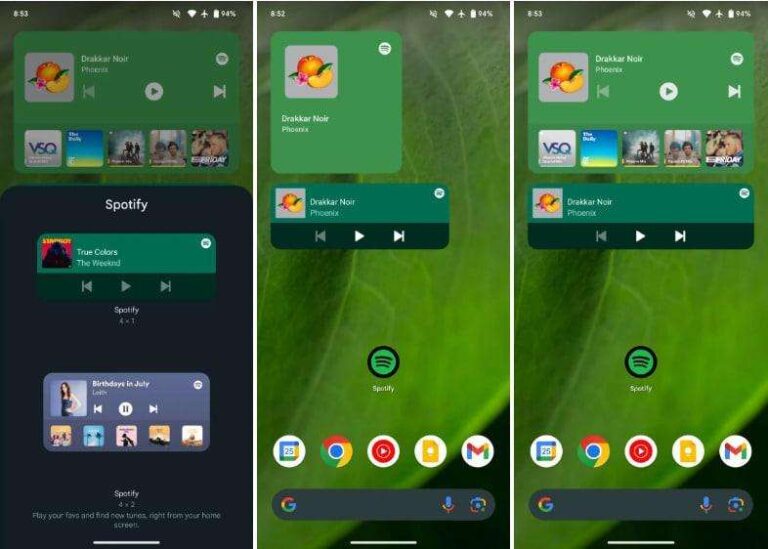 Spotify presenta un nuovo widget per Android