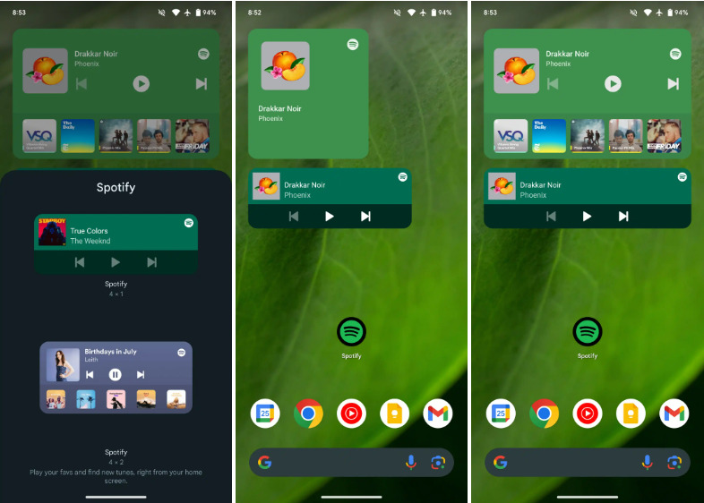 Spotify presenta un nuovo widget per Android