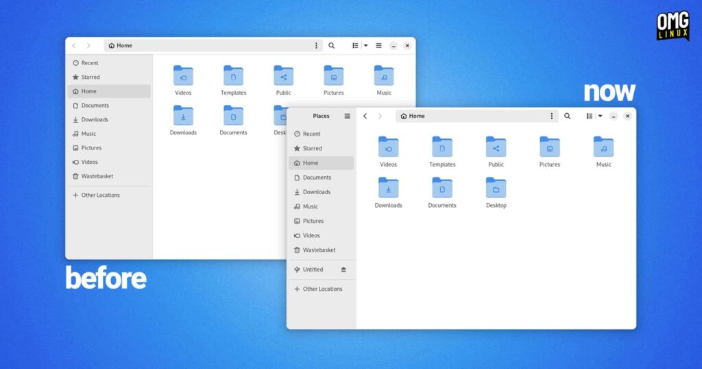 Nautilus in GNOME 45