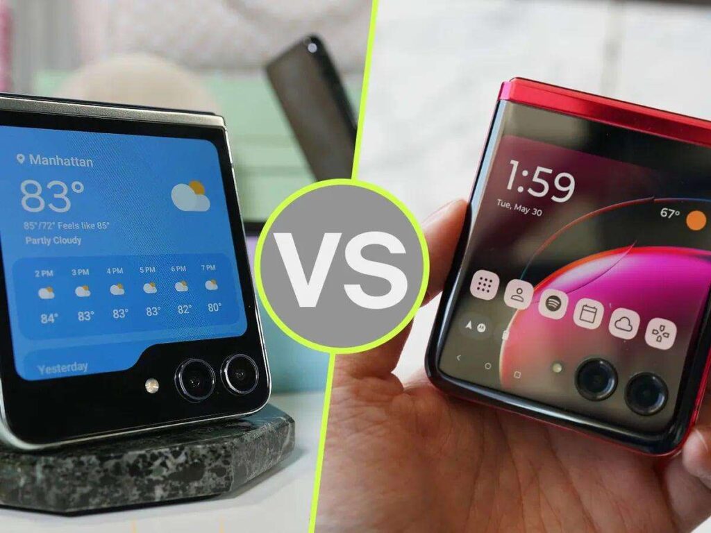 Galaxy Z Flip 5 vs Motorola Razr Plus