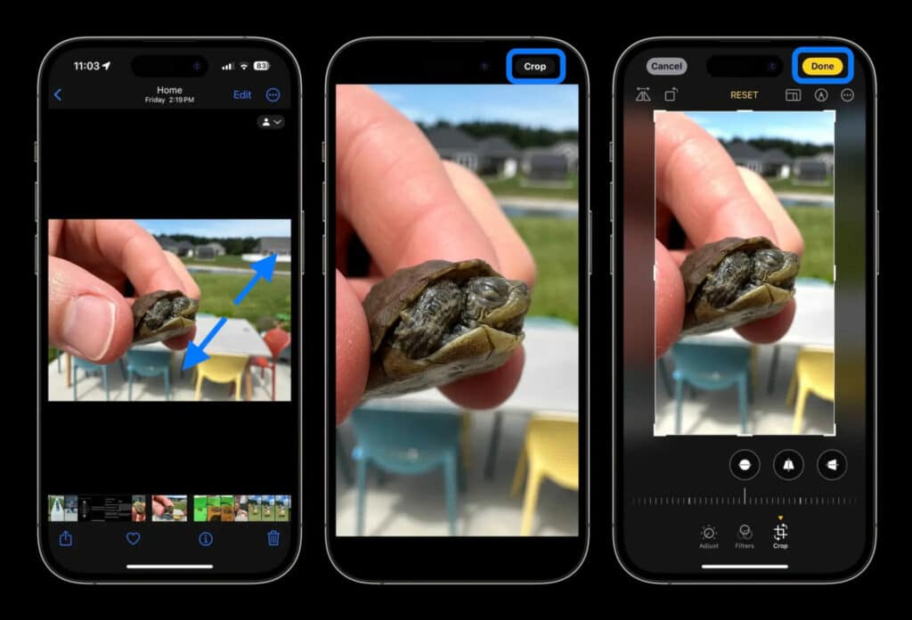 iPhone iOS 17, Guida alla funzione Ritaglio Rapido nell'App Foto 1 image 5