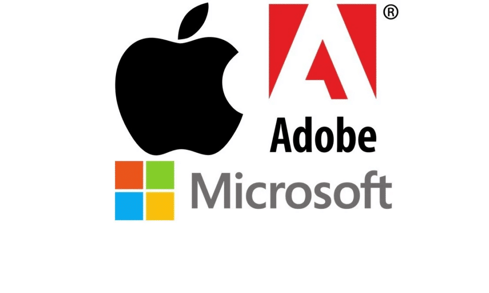 Adobe, Apple e Microsoft